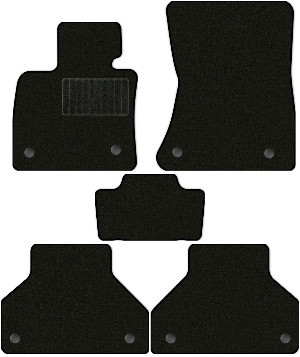 Коврики "Классик" в салон BMW X6 I (suv, гибрид / E71) 2008 - 2012, черные 5шт.