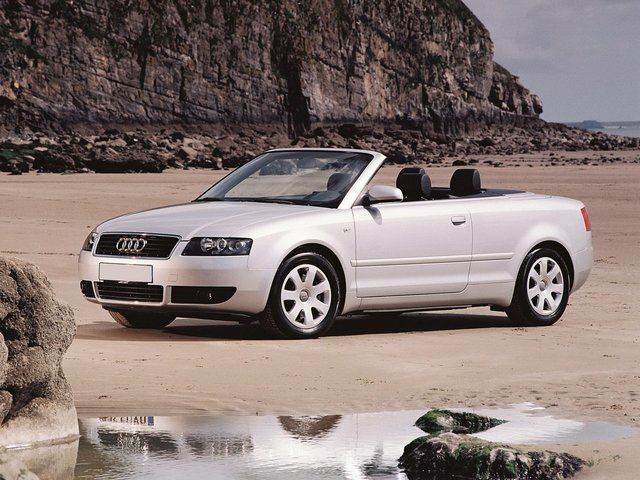 Коврики ЭВА "EVA ромб" для Audi A4 (кабриолет / B6) 2000 - 2006, черные, 4шт.